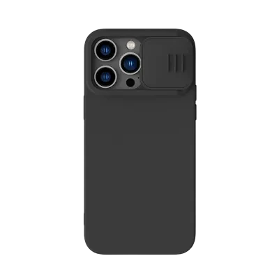 Чехол Nillkin iPhone 14 Pro Max, CamShield Silky Silicone, Чёрный