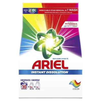 Detergent de rufe Ariel Color, 1.5 kg