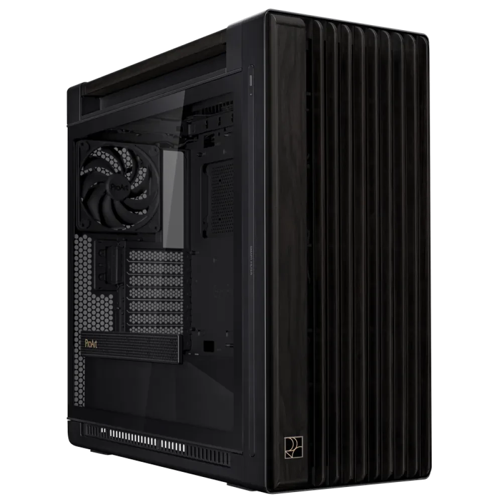 Компьютерный корпус ASUS ProArt PA602 Wood TG, Midi-Tower, Чёрный