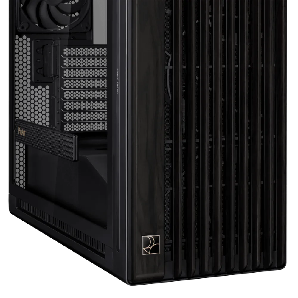 Компьютерный корпус ASUS ProArt PA602 Wood TG, Midi-Tower, Чёрный