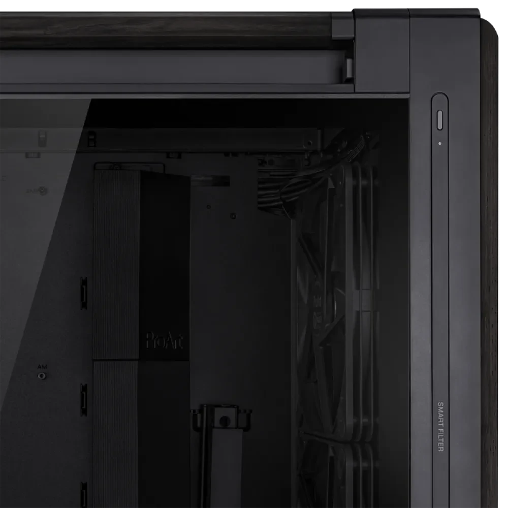 Компьютерный корпус ASUS ProArt PA602 Wood TG, Midi-Tower, Чёрный