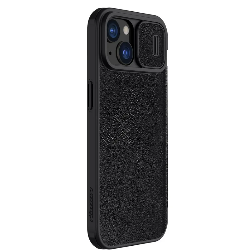 Чехол книжка Nillkin iPhone 15 - Qin Pro, Чёрный