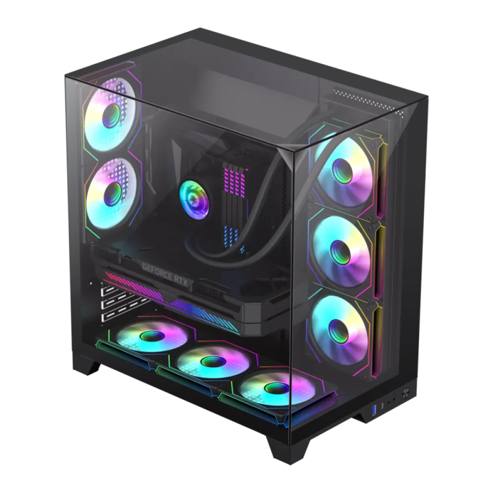Компьютерный корпус Gamemax Infinity Plus, Midi-Tower, Без блока питания, Чёрный