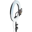 Lampă circulară Cellularline Selfie Ring Pro – Universale, Negru