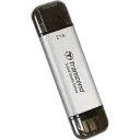 Внешний портативный SSD накопитель Transcend ESD310S, 2 ТБ, Серебристый (TS2TESD310S)