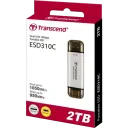 Внешний портативный SSD накопитель Transcend ESD310S, 2 ТБ, Серебристый (TS2TESD310S)
