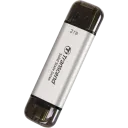 Внешний портативный SSD накопитель Transcend ESD310S, 2 ТБ, Серебристый (TS2TESD310S)