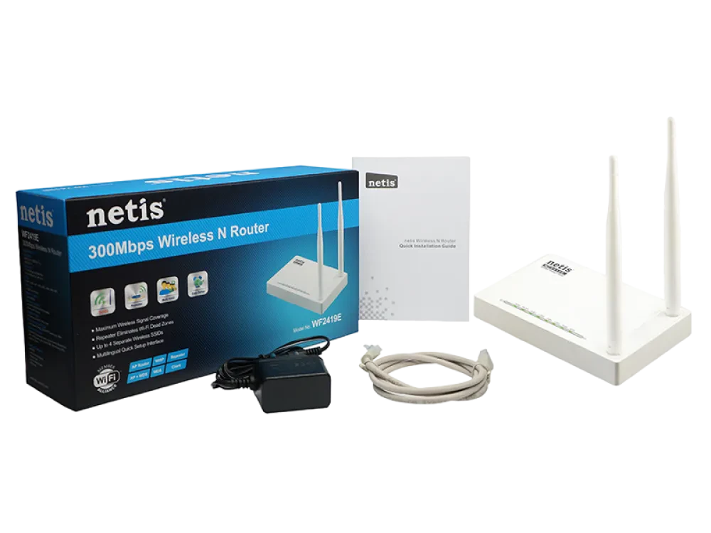 Router fără fir Netis WF2419E, Alb