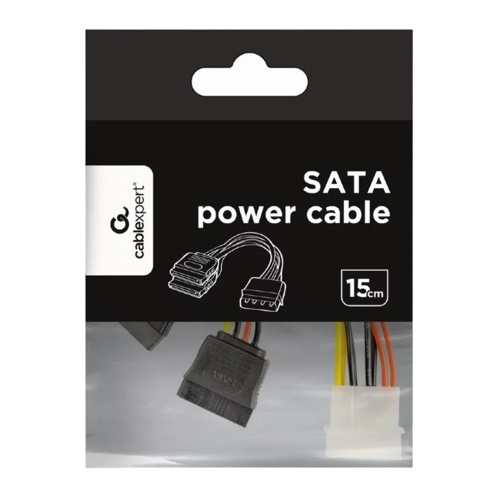 Кабель SATA Cablexpert CC-SATA-PSY-0.3M, Разноцветный