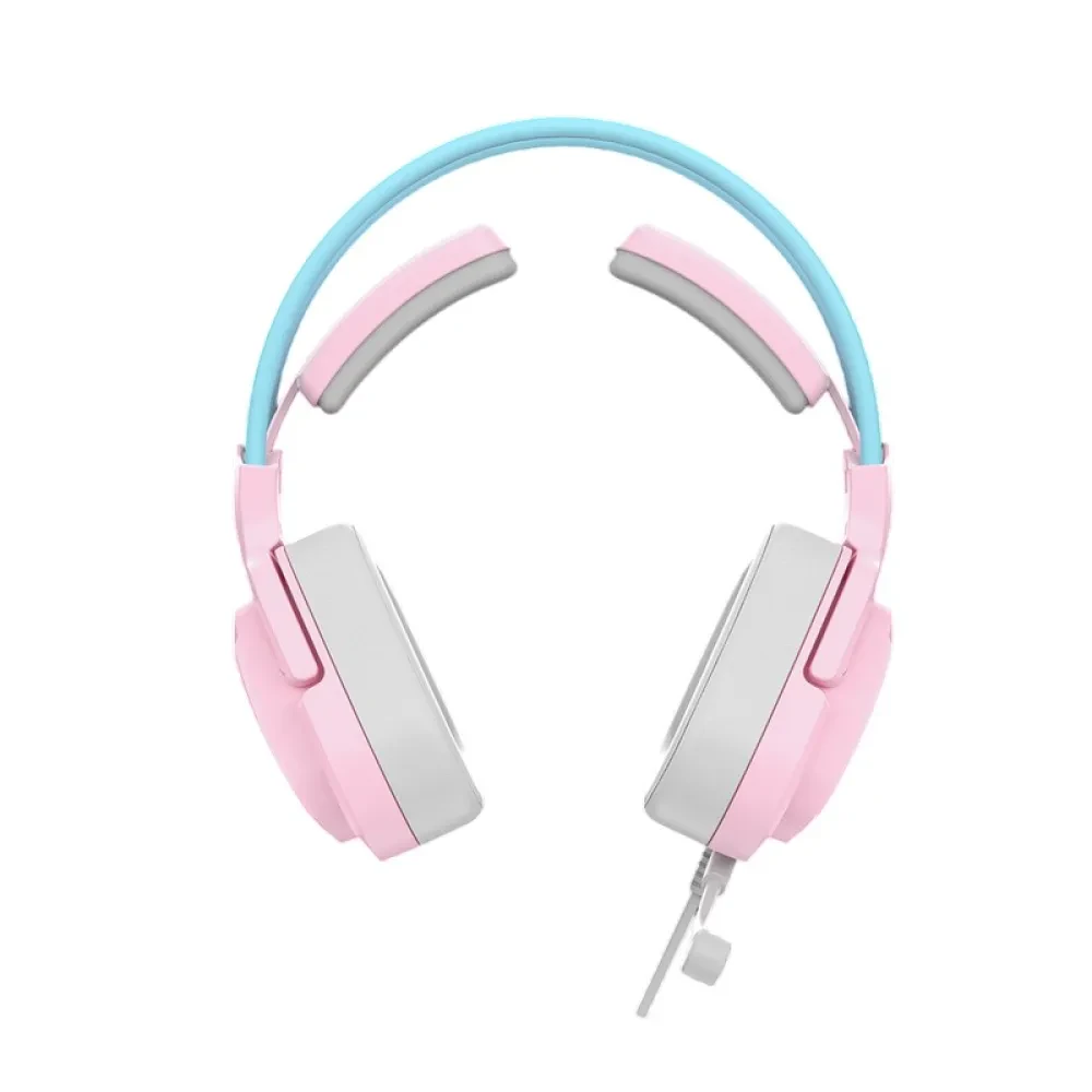 Căști gaming Bloody G575, USB, Roz