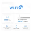 Sistem Wi-Fi Mesh MERCUSYS Halo H80X (2-pack), Alb