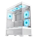 Carcasă PC Gamemax VISTA, Midi-Tower, Fără PSU, Alb