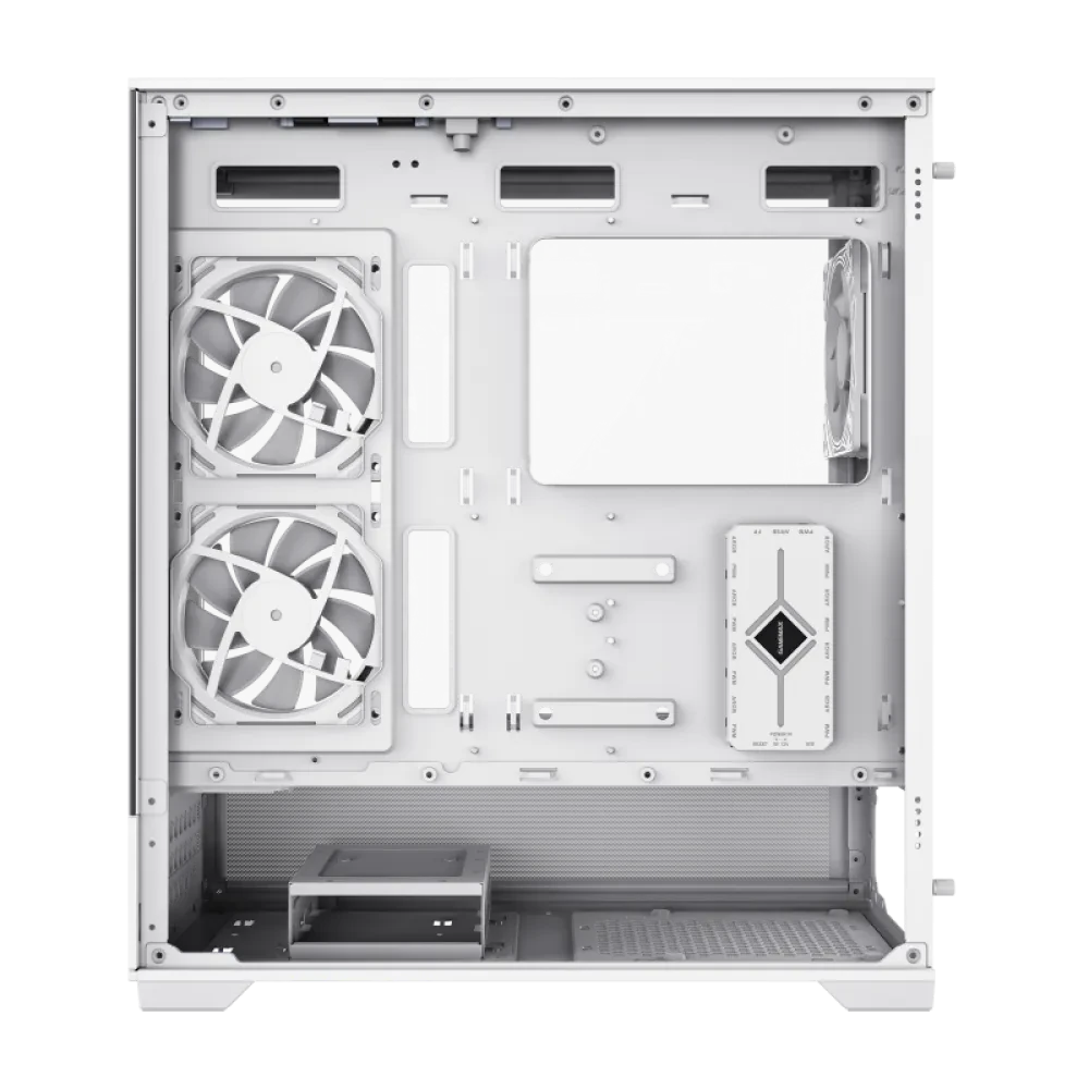 Carcasă PC Gamemax VISTA, Midi-Tower, Fără PSU, Alb