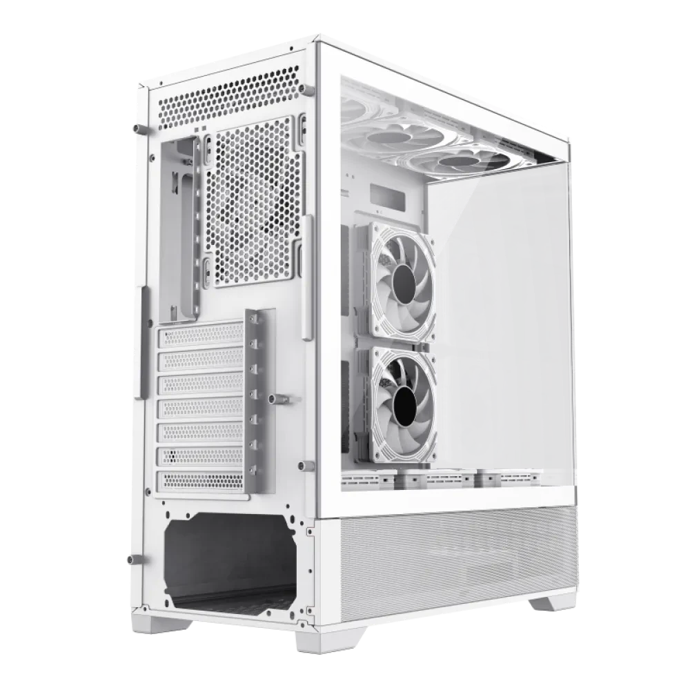 Carcasă PC Gamemax VISTA, Midi-Tower, Fără PSU, Alb