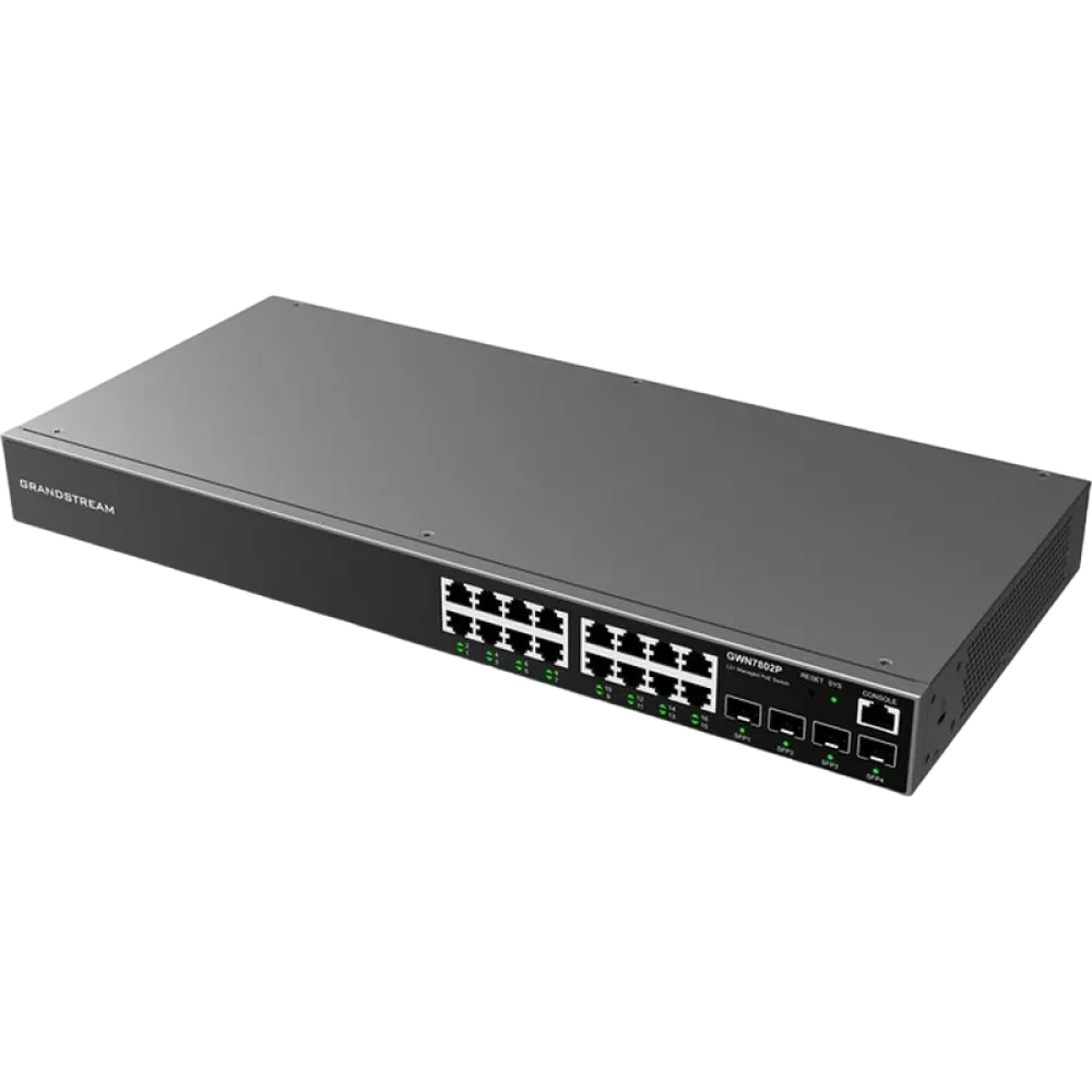 Comutator PoE Grandstream GWN7802P, IEEE 802.3af/at