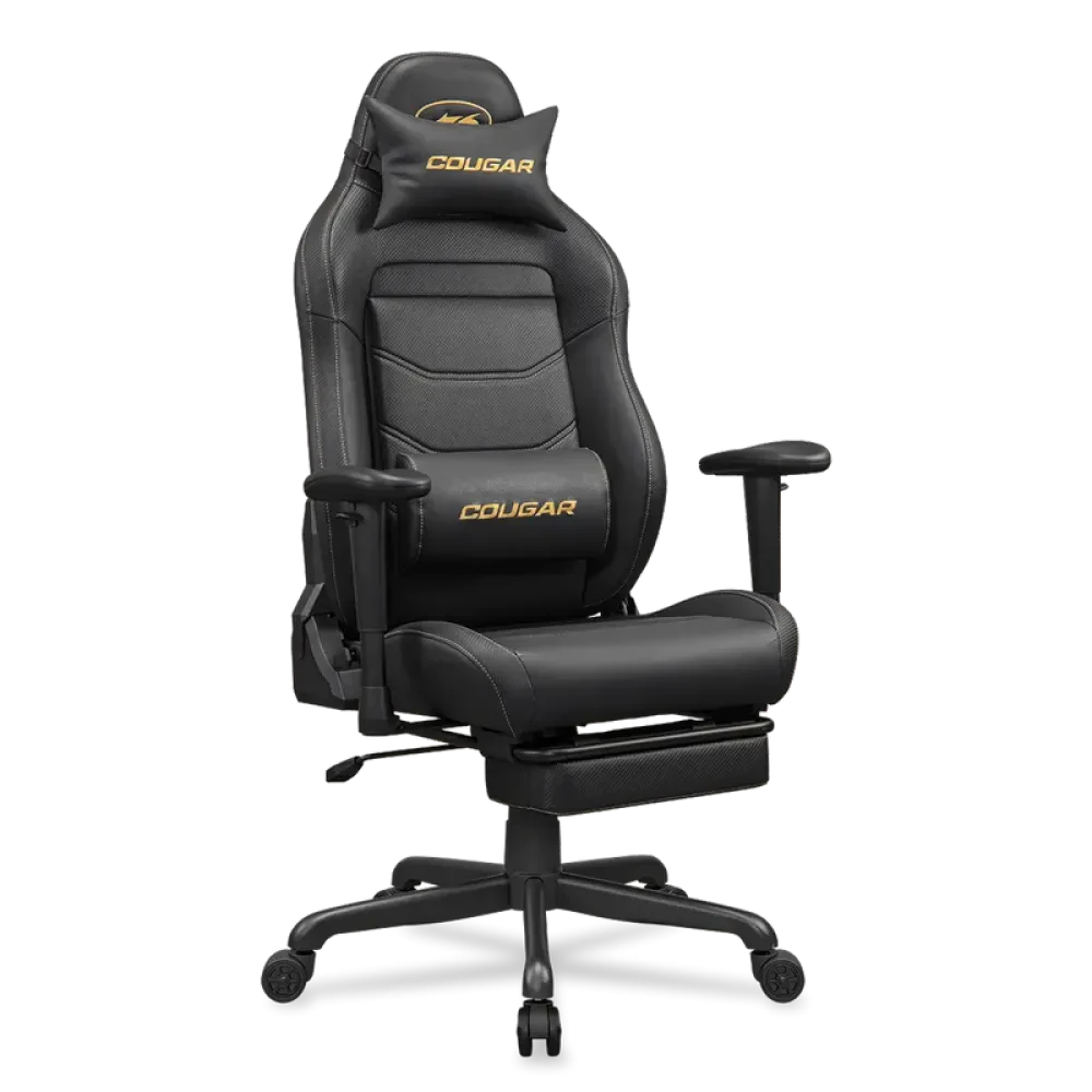 Scaun Gaming Cougar Explore Neo, PVC Piele, Negru | Auriu
