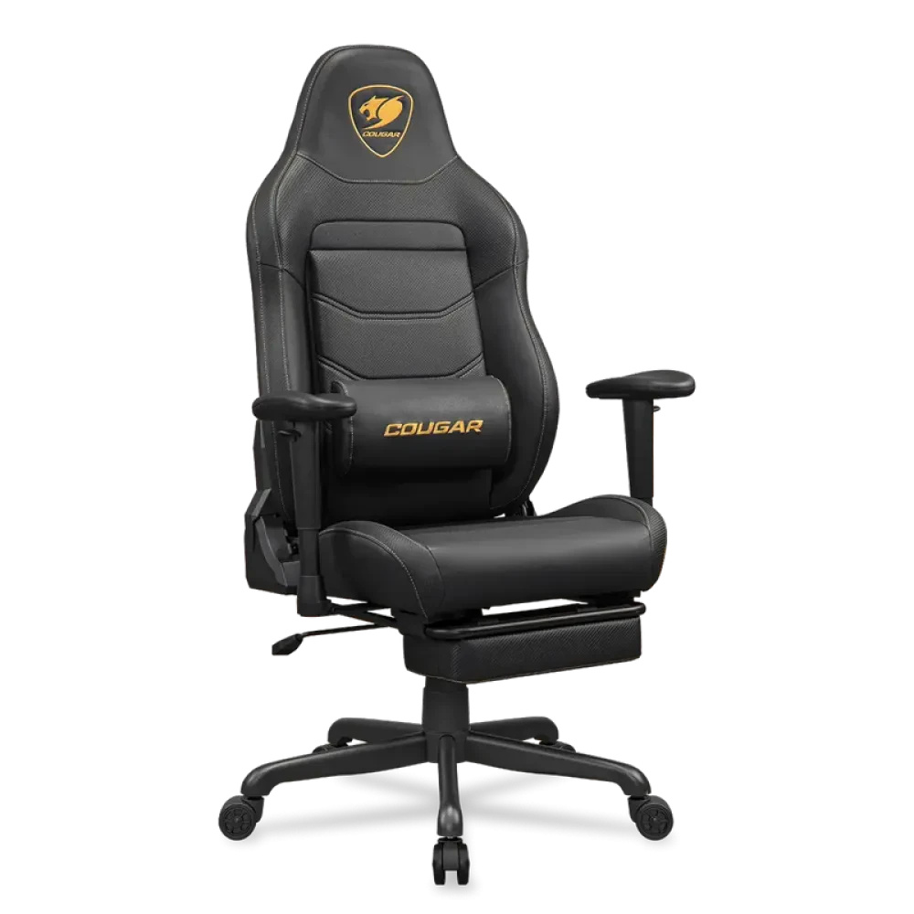 Scaun Gaming Cougar Explore Neo, PVC Piele, Negru | Auriu