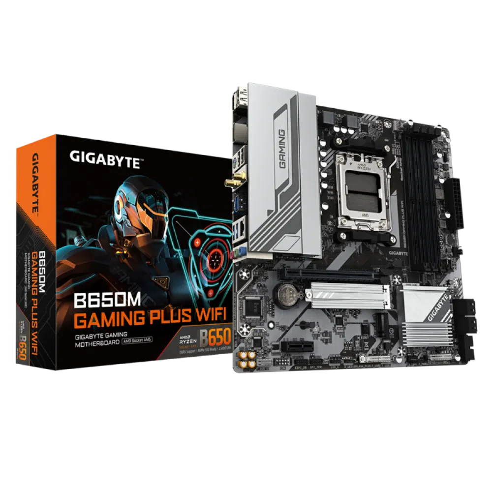 Placă de bază Gigabyte B650M GAMING PLUS WF, AM5, AMD B650, Micro-ATX