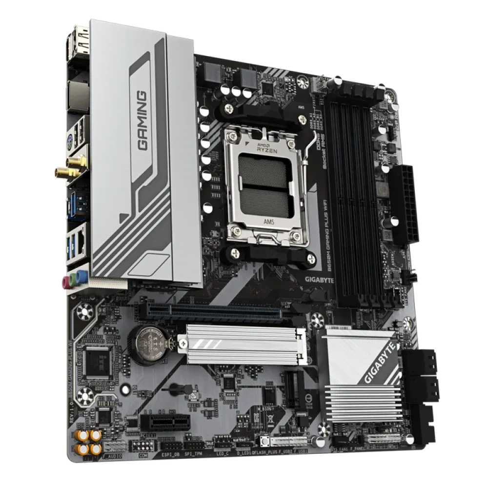 Placă de bază Gigabyte B650M GAMING PLUS WF, AM5, AMD B650, Micro-ATX