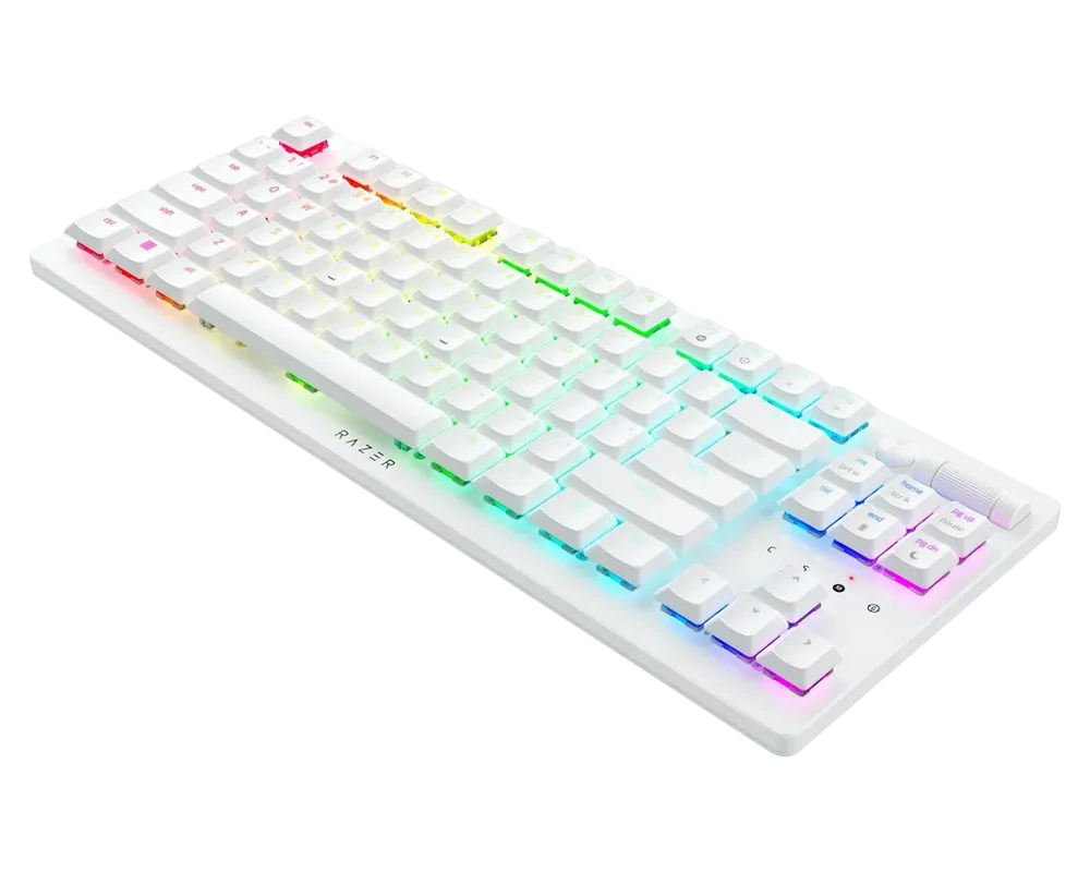 Клавиатура Razer DeathStalker V2 Pro, Беспроводное, Белый