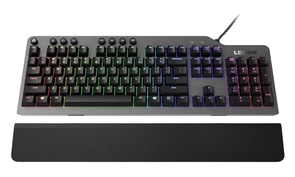 Клавиатура Lenovo Legion K500, Проводное, Чёрный