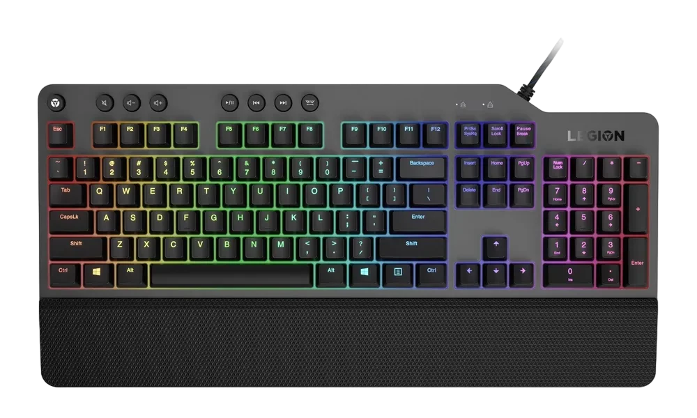 Клавиатура Lenovo Legion K500, Проводное, Чёрный