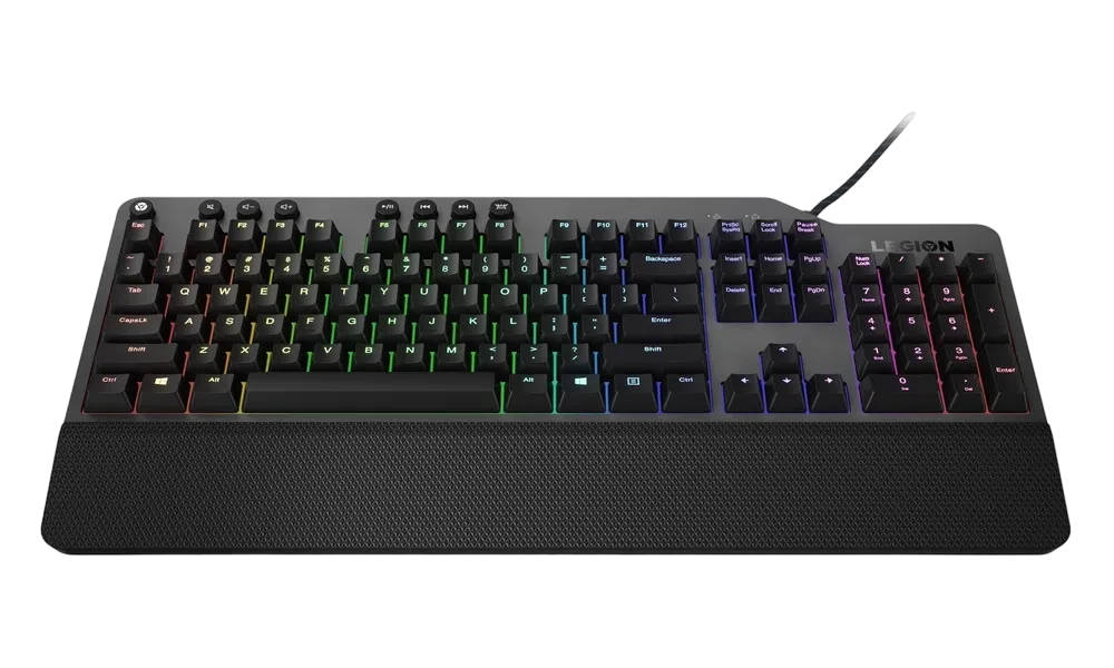 Клавиатура Lenovo Legion K500, Проводное, Чёрный