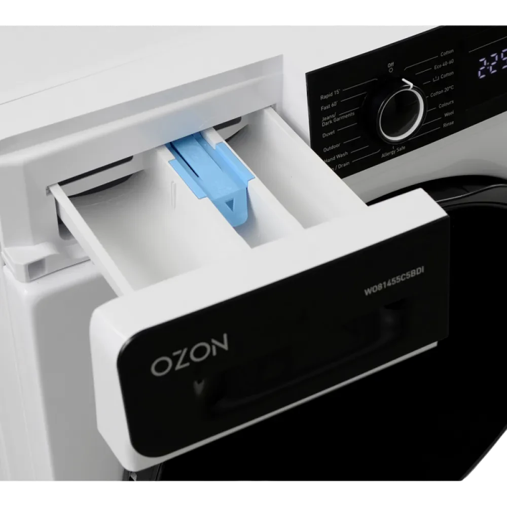 Стиральная машина OZON WO81455C5BDI, 8кг, Белый