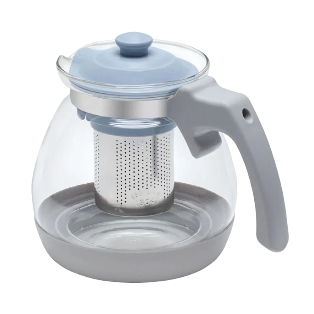 Ceainic cu infuzor RESTO 90510, 1.2L, Gri