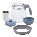 Ceainic cu infuzor RESTO 90510, 1.2L, Gri