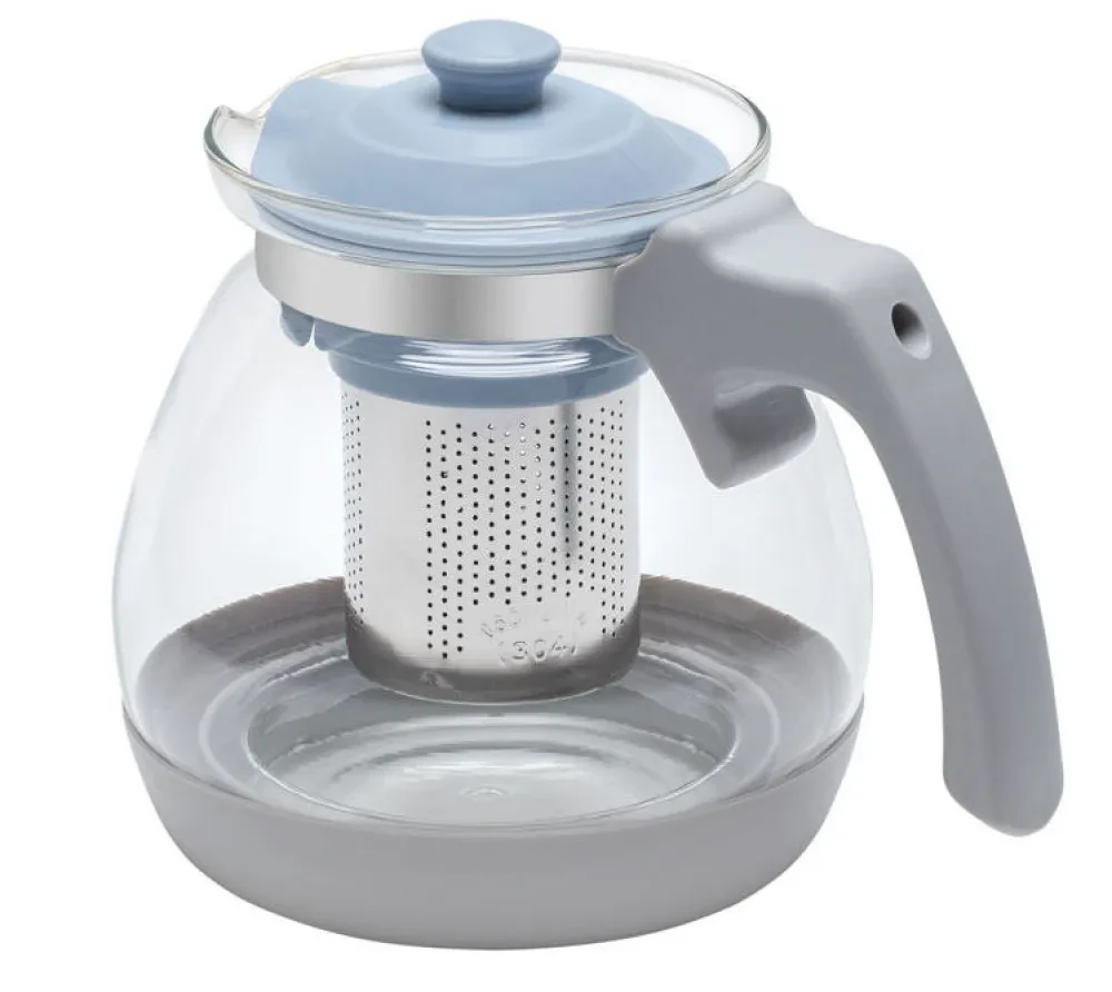 Ceainic cu infuzor RESTO 90510, 1.2L, Gri