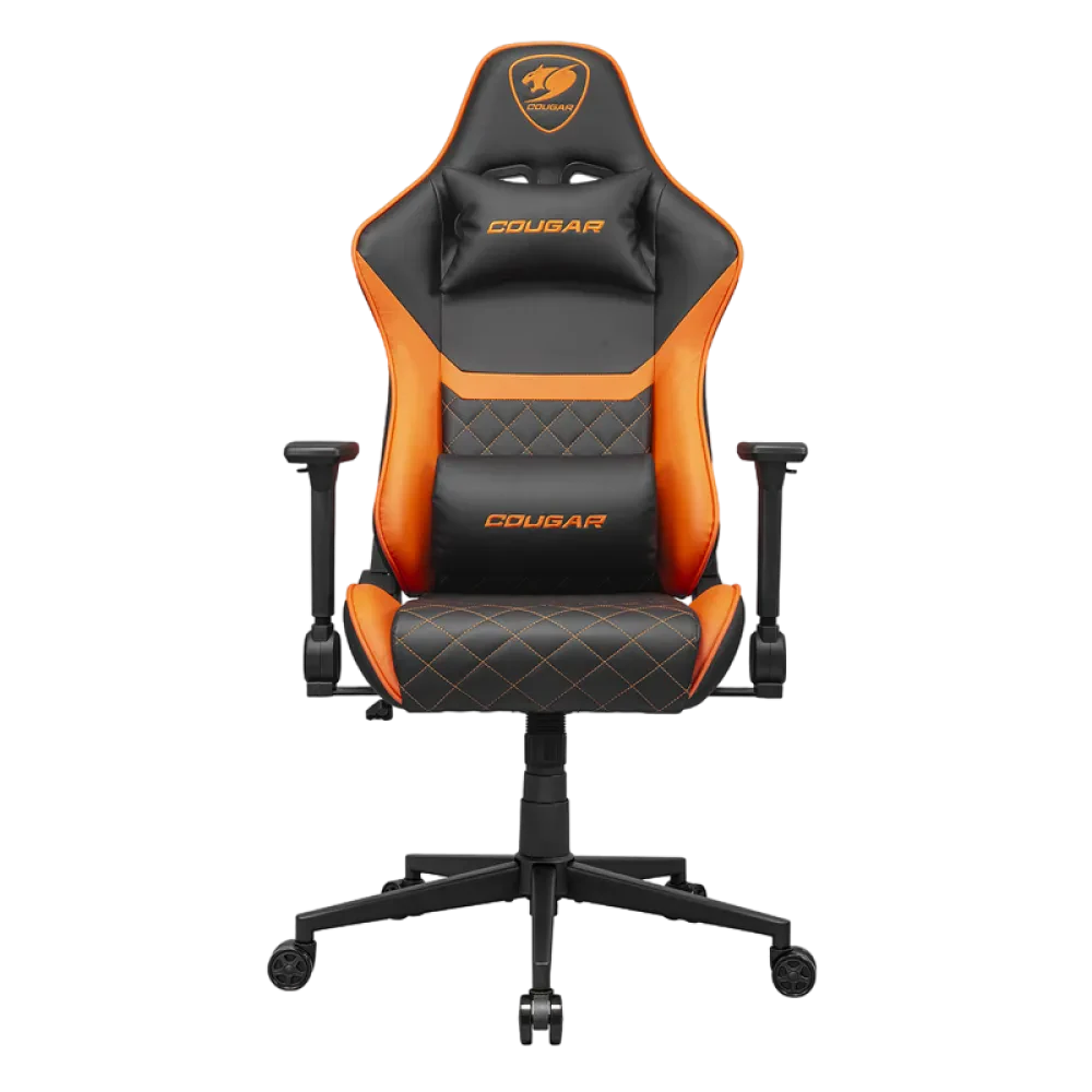 Scaun Gaming Cougar Armor One V2 Gold, PVC Piele, Negru | Auriu