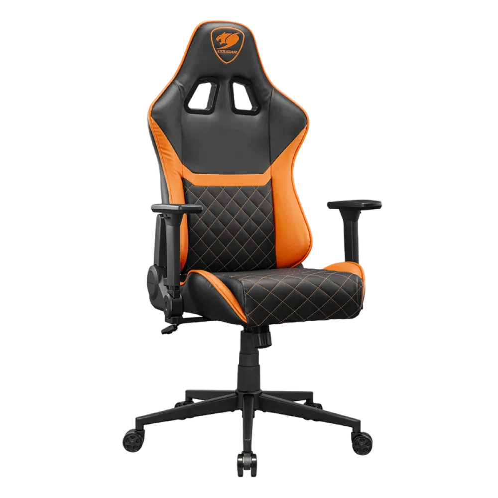 Scaun Gaming Cougar Armor One V2 Gold, PVC Piele, Negru | Auriu