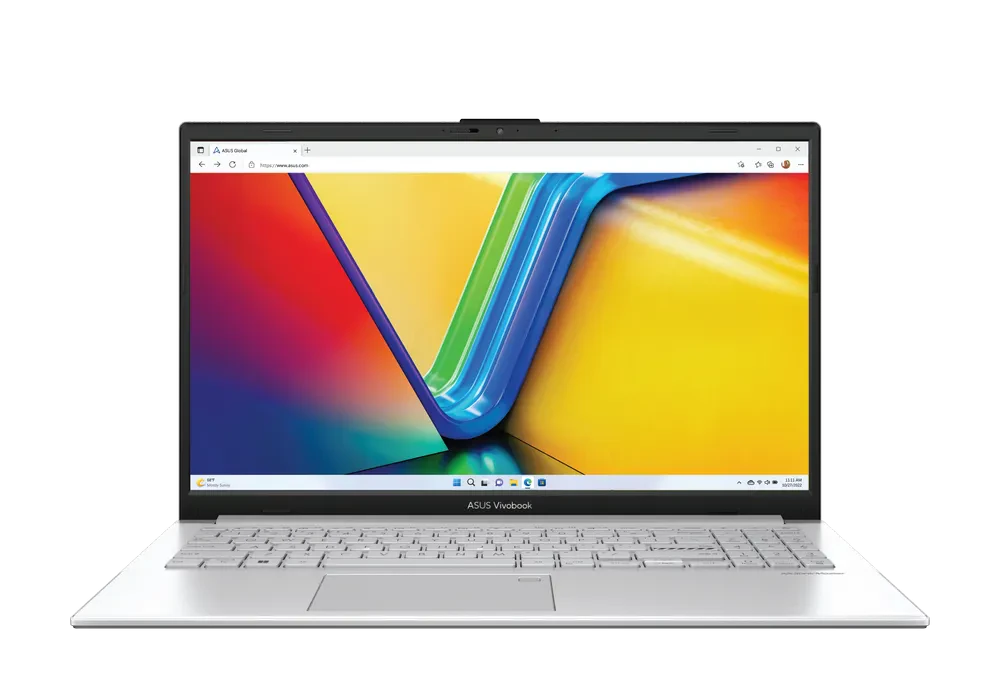 Laptop 15,6" ASUS Vivobook Go 15 E1504FA, Cool Silver, AMD Ryzen 5 7520U, 16GB/512GB, Fără SO