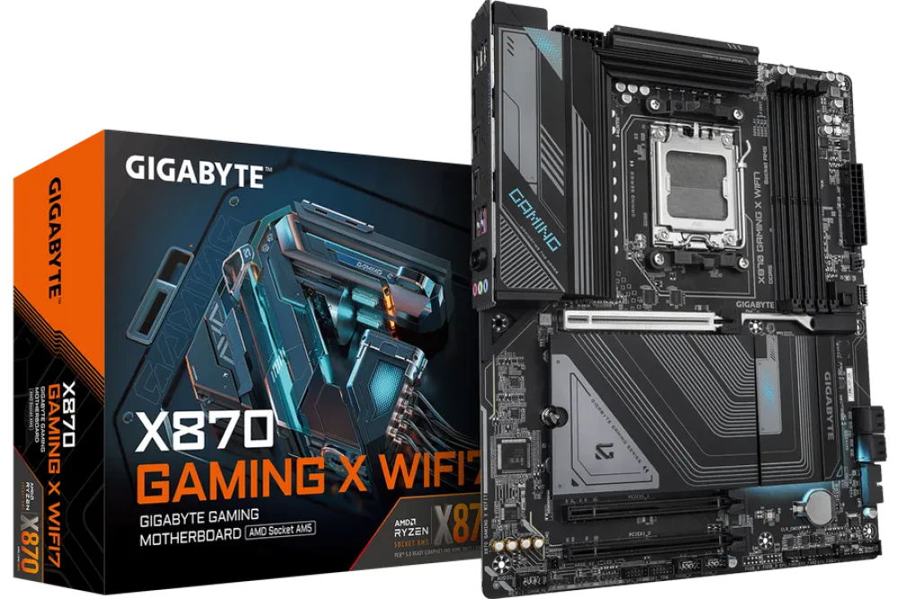 Placă de bază Gigabyte X870 GAMING X WIFI7, AM5, AMD X870, ATX