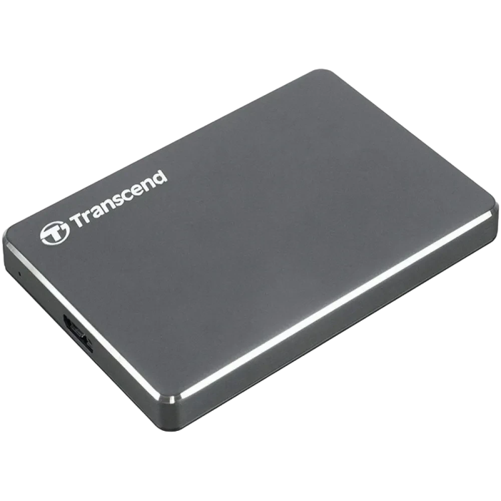 HDD portabil extern Transcend StoreJet 25C3, 1 TB, Iron Gray (TS1TSJ25C3N)