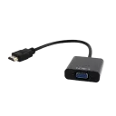 Видео/Audio конвертер Cablexpert A-HDMI-VGA-03, HDMI (M) - VGA D-Sub, 0,15м, Чёрный