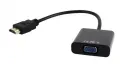 Видео/Audio конвертер Cablexpert A-HDMI-VGA-03, HDMI (M) - VGA D-Sub, 0,15м, Чёрный