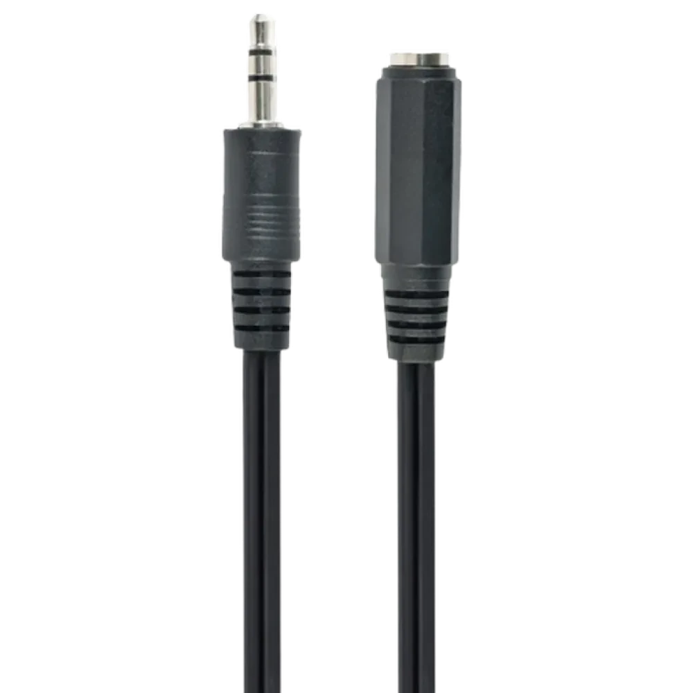 Cablu audio Cablexpert CCA-423-2M, 3.5mm 3-pin (F) - 3.5mm 3-pin (M), 2m, Negru