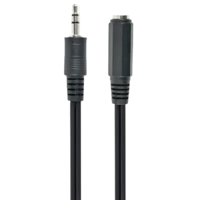 Cablu audio Cablexpert CCA-423-2M, 3.5mm 3-pin (F) - 3.5mm 3-pin (M), 2m, Negru