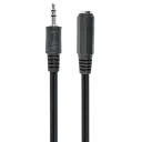 Cablu audio Cablexpert CCA-423-2M, 3.5mm 3-pin (F) - 3.5mm 3-pin (M), 2m, Negru