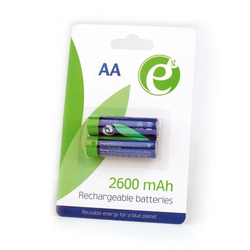 Аккумуляторы Energenie EG-BA-AA26-01, AA, 2600мА·ч, 2шт.