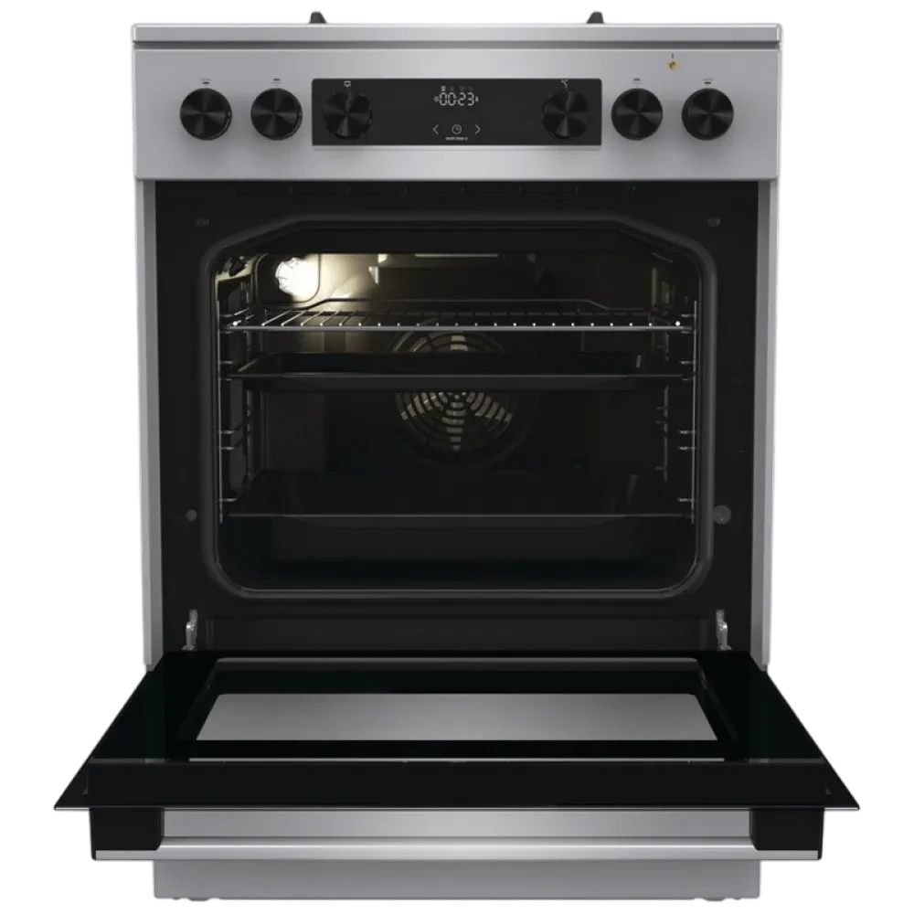 Aragaz Mixt Gorenje GK6C4XF, Oțel inoxidabil