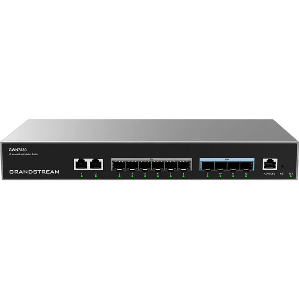 Switch de rețea Grandstream GWN7830, 2 x Gigabit Ethernet