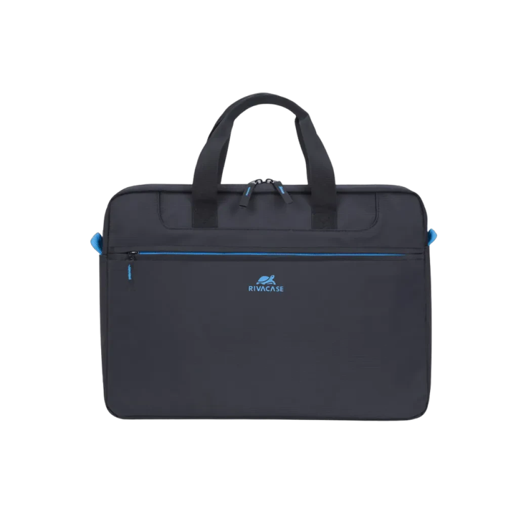 Geantă pentru Laptop RivaCase Regent, 15.6", Poliester, Negru