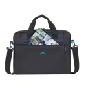 Geantă pentru Laptop RivaCase Regent, 15.6", Poliester, Negru