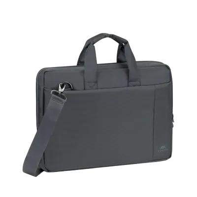 Geantă pentru Laptop Rivacase Central, 15.6", Poliester, Gri