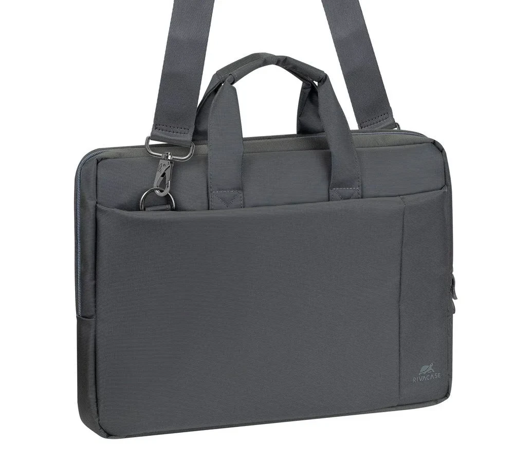 Geantă pentru Laptop Rivacase Central, 15.6", Poliester, Gri