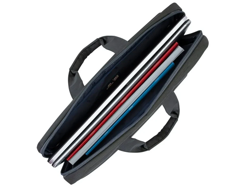 Geantă pentru Laptop Rivacase Central, 15.6", Poliester, Gri