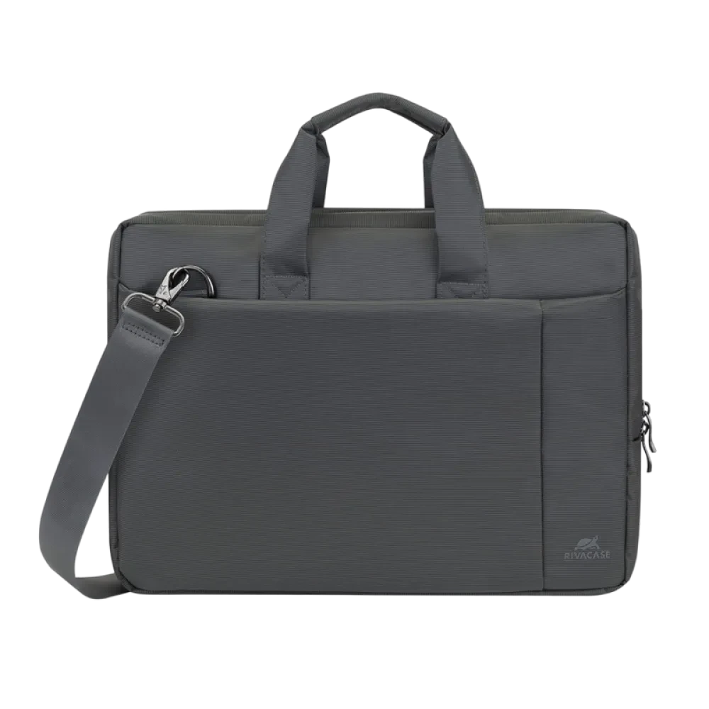 Geantă pentru Laptop Rivacase Central, 15.6", Poliester, Gri